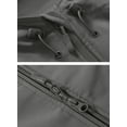 thumbnail image 4 of TACVASEN Male Lightweight Winter Jacket Fleece Lined hooks and loops Hunting Hoodie Gray L, 4 of 8