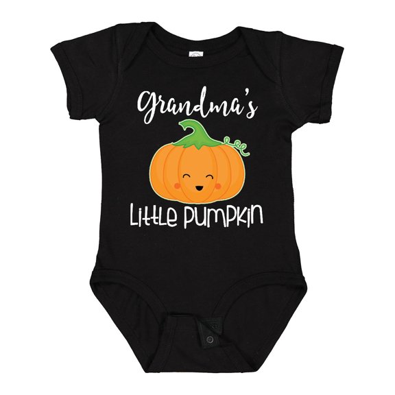 Inktastic Grandma Little Pumpkin Halloween Boys or Girls Baby Bodysuit