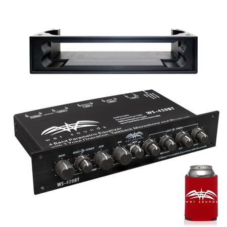 Wet Sounds WS-420BT 3-Zone Bluetooth Equalizer With WS-BTEQUDM-B Black Under Dash Mount - image 5