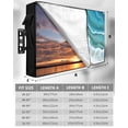 thumbnail image 7 of Summer Beach Outdoor TV Cover 52 to 55 inch Spray Ocean Waves Sand Seashell Starfish Waterproof Dustproof TV Covers for Outside with Zipper Remote Control Pocket Flat Screen Protectors, 7 of 7