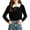 Black, variant on Girls Sweater Peter Pan Collar Bow Tie Cable Knit Long Sleeve School Casual Winter Pullover Black Size 2T