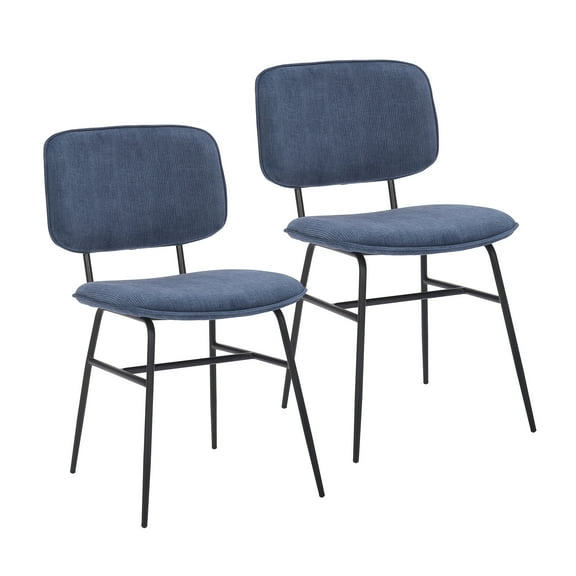 Porthos Home Efia Dining Chairs, Steel Frames, Armless (Set of 2)