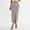 Gray, variant on Dianli Office Skirt Pocket Skirt Temperament Pencil Skirt High Waisted Slim Fit Hip Hugging Zipper Back Side Slit Functional Pocket Tailored Workwear Evening To Office Elegant Skirt Office Skirt