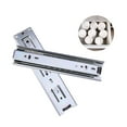 thumbnail image 2 of EeaseCA 2pcs Small Drawer Slides 8 Inches 200mm Steel Ball Bearing Slider Cabinet Rails 3 Parts Removed Rail Track for Drawer Mini Rails (Silver), 2 of 7