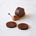 thumbnail image 2 of Estera de Mesa de Posavasos de Madera, Estera Aislante en Forma de Caracol, Herramienta de Posavasos de Madera, Bandeja de Té, Regalo, 2 of 4