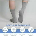 thumbnail image 5 of AMITOFO Diabetic Socks for Men Women, Extra Wide Diabetic Ankle Socks Cotton Non Binding Loose Top Neuropathy Socks, 4 Pairs, 5 of 6