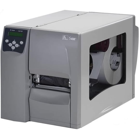 Restored Zebra S4M Monochrome Barcode Label Printer Direct Thermal/Thermal Transfer, Desktop, High-Resolution Label Printing, P/N: S4M00-2001-0100T (Refurbished)