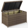 thumbnail image 4 of Pemberly Row Wicker Patio Deck Box in Weathered Brown, 4 of 9