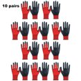 thumbnail image 2 of 10 pares de guantes de trabajo de seguridad, guantes de jardinería, guantes protectores transpirables de goma MFZFUKR CPB-US-DYP655-1, 2 of 5