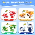 thumbnail image 2 of Figuras de acción Super Wings 2 Transform-A-Robots, paquete de 4, 2 of 6