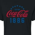 thumbnail image 3 of Coca-Cola - Star Circle - Juniors Cropped Cotton Blend T-Shirt, 3 of 5