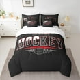 thumbnail image 2 of Castle Fairy Kids Teens Ice Hockey Bedding Comforter Set 7 Pieces,Ball Gamer Full Bedding Set Lightweight,Sport Theme Fitted Sheet Flat Sheet,Super Cozy Room Decor,Reversible, 2 of 8