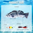 thumbnail image 6 of BESTSKY Robotic Swimming Bait, 5.5 Inch Electronic Fishing Lures for Bass, Bluegill, Robotic Swimbaits for Saltwater & Freshwater, 6 of 7