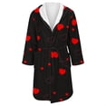 thumbnail image 4 of Jindong Robes en Peluche pour Femmes Robe en Polaire Longue Chaude Peignoir de Bain Veste de Détente Imprimée Robe de Confort Robes pour Femmes, 4 of 5