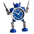 thumbnail image 1 of Que No Hace Tictac Reloj Despertador De Noche Relojes De Despertador Adornos De Mano - Azul Baoblaze Despertador analógico para niños, 1 of 7