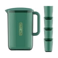 thumbnail image 1 of Jarra de agua Dispensador de bebidas de leche Jarra de agua fría o caliente Jarra de Tetera Jarra de té para nevera Hogar de Verde y 4 Copa, 1 of 9
