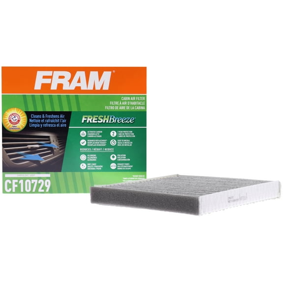 FRAM Fresh Breeze Cabin Air Filter CF10729 with Arm & Hammer Baking Soda, for Select Chrysler, Dodge, Jeep and Ram Vehicles Fits select: 2013-2015 RAM 1500, 2011-2012 DODGE RAM 1500