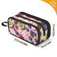 thumbnail image 4 of FORMRS Pencil Case with 3 Compartments Zipper Pouch, Elementary School Level and up, Pink Kiwi, 4 of 8