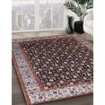 thumbnail image 3 of Ahgly Company Machine Washable Indoor Rectangle Industrial Modern Rosy Brown Pink Area Rugs, 6' x 9', 3 of 7
