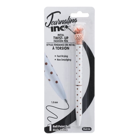 Inc. Journaling Metal Pineapple Ballpoint Pens, 1-ct.