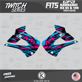 thumbnail image 3 of Kalair GFX Graphics Kit for Kawasaki KX100 UFO RESTYLE (2001-2013) Twitch Series, 3 of 5