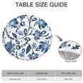 thumbnail image 6 of 44in Round Tablecloth with Elastic Edge, Waterproof Fitted Table Cover for 36-44" Tables, Boho Theme Polyester Reusable Table Cloths Wipe Clean for Picnic, Dining, Outdoor Use and Party Decor, 6 of 7