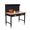 With drawer back light strip, variant on Garage Workbench – Wood Top, Steel Frame, 4 Outlets & 2 USB, 2000 lb, Drawer, Back Panel, Light Strip – Garage, Workshop – Black & Wood