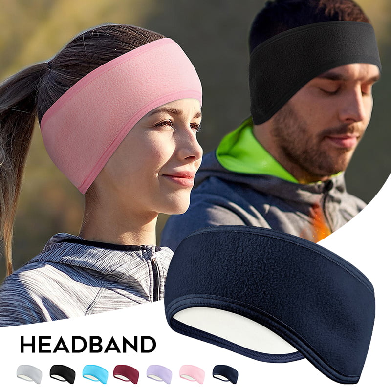 Unisex Soft Fleece Headband Winter Warm Hat Ear Muff Warmer Ski Snowboard 