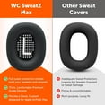 thumbnail image 3 of SweatZ Max - Patented Protective Earpad Covers for Airpods Made by Wicked Cushions | Sweatproof & Easily Washable Full Sweat Protection, 3 of 3