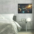 thumbnail image 6 of 16x24 inch Canvas Picture Frameless Wall Art Solar System Cosmic Planet,Home Bedroom,Living Room,Man Cave,Studio Decor Art Prints Painting,Gift For Space Lovers,Fun Planet Cosmic Decor Poster, 6 of 6