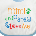 thumbnail image 4 of Inktastic Mimi and Papaw Love Me Boys or Girls Baby Bib, 4 of 4