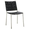 thumbnail image 4 of SAFAVIEH Wesson Woven Dining Chair, Black/Silver, Set of 2 (17 in. W x 20.5 in. D x 33.8 in. H), 4 of 7