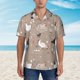 thumbnail image 2 of Fotbe Chicken Camisa Hawaiana para Hombre Unisex – Camisa Casual de Verano con Botones de Manga Corta de Algodón y Lino,Medium, 2 of 7