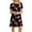 Navy, variant on Sundresses for Women 2024 Women's Casual Plain Loose Short Sleeve Loose Dress Floral Print Sunflower Print Dress Comfortable Yellow