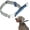 Blue&Grey, variant on BELLA & PAL Slip Martingale Collar for Dogs, Limited Slip Design, Reflective, Escape-Proof, Gentle Control, Adjustable Training Collar with Quick-Release Strong Buckle, S
