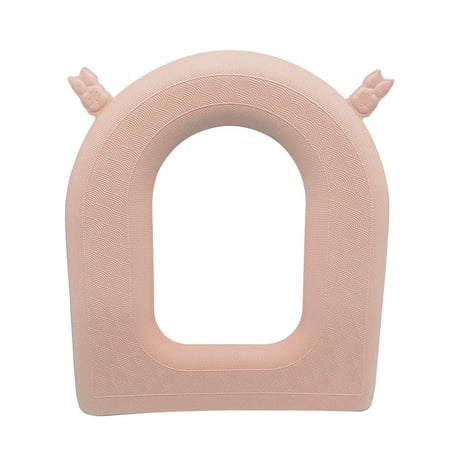 Waterpoof O-shape EVA Bathroom Accessories Closestool Mat Toilet Cover Toilet Seat Soft Toilet Seat PINK