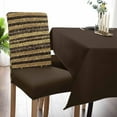 thumbnail image 5 of Stretch Dining Chair Covers Set of 6, Gold Black Golden Polka Dots Christmas New Year Holiday Decoration Removable Dining Chair Protector Slipcovers for Kitchen Party Restaurant, 5 of 6