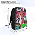 thumbnail image 6 of Splatoon Backpacks Lightweight Casual Bookbags Travel Daypack Bookbags, 6 of 7
