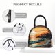 thumbnail image 4 of Balery Serene Ocean Sunset Bolsa de Almuerzo para Mujeres, Caja de Almuerzo, Bolsa de Almuerzo Pequeña Impermeable, Tote de Almuerzo Reutilizable con Gran Capacidad, 4 of 6