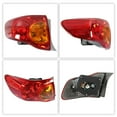 thumbnail image 6 of Driver and Passenger Side Rear Tail light Tail Lamp Assembly Replacement for 2009 2010 Toyota Corolla 8155002460 8156002460 TO2800175 TO2801175, 6 of 6