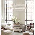 thumbnail image 4 of Elegant Lighting Monroe 50" Rectangle Crystal LED Triple Pendant in Gold, 4 of 9