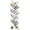 Elegant White, variant on 10 Tier Tree Book Shelf, Floor Standing Wood Bookshelf for Narrow Space, Storage Organizer Bookshelves for Books/CDs/Magazine, Bookcase with Shelves for Home Office, Living Room-Dream Purple