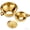 Golden, variant on Vruelia Canning Funnel with Strainer for Wide and Regular Mason Jars - Wide-Mouth Funnels for Kitchen Use - Canning Supplies Kit - Stainless Steel - 3 Pack (Small and Large)