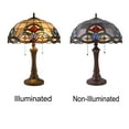 thumbnail image 3 of RADIANCE Goods Tiffany-Style 2 Light Victorian Table Lamp 16" Shade, 3 of 4