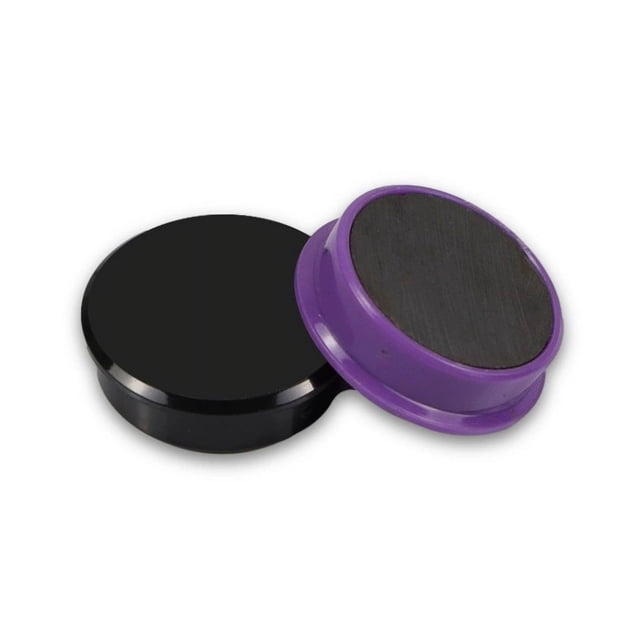 Pizarra magnética plana con borde de partículas de color de 31 mm, pizarra blanca de plástico redonda de 3,1 cm con hebilla magnética