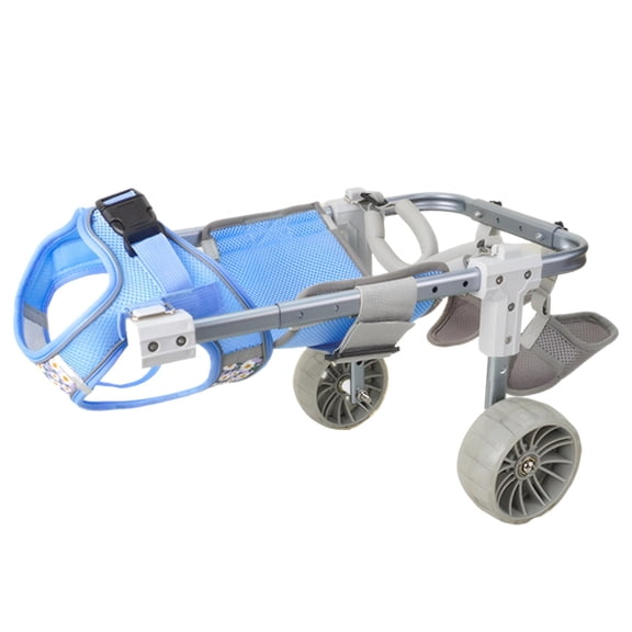 Dog Support Cart for Hind Legs, Lightweight and Adjustable Pet Wheelchair, Retractable Design for Small Medium Breeds, Mobility Assistance Aid
