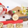 thumbnail image 4 of Cuadros Decorativos Cabeza de latón chapado en oro Retro DIY sobre sello de cera post decoración (D-Bee) Likrtyny embutido en tela, 4 of 5