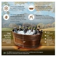 thumbnail image 5 of Copper Finish Hammered Galvanized Beverage Tub with Stand - 25 Quart Cooper, 5 of 7