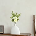 thumbnail image 4 of 1 Bouquets Finished Carnation Artificial Flowers,High-End Fake Flower Bouquets,Handheld Bouquet for Photography Prop,Living Room Decoration and Holiday Ornament,6.29x11.4 in(White), 4 of 7