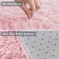 thumbnail image 7 of Cshidworld Ultra Soft Rug for Living Room, 8X10 Fluffy Area Rug for Bedroom, Modern Shaggy Carpets Fuzzy Rug for Teens Dorm Bedside Home Decor Aesthetic, Heavy Duty Non Slip, Pink, 7 of 7